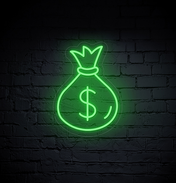Buy Dollar LED Neon Sign Online NeonChamp