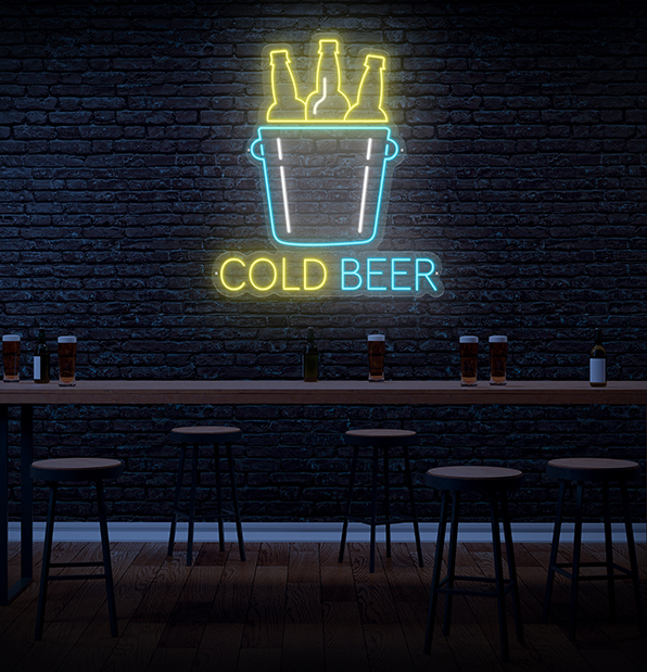 Cold Beer LED Neon Sign