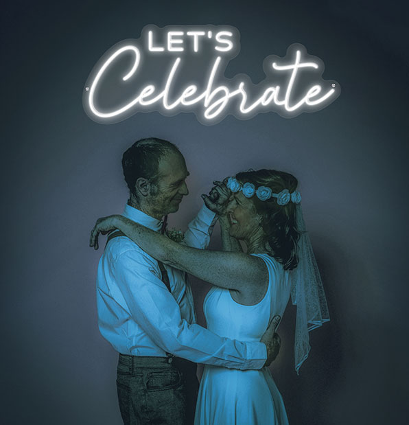 Let's Celebrate Neon Sign