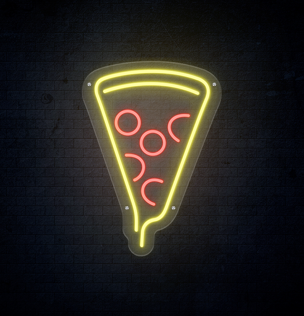 Neon Pizza Sign