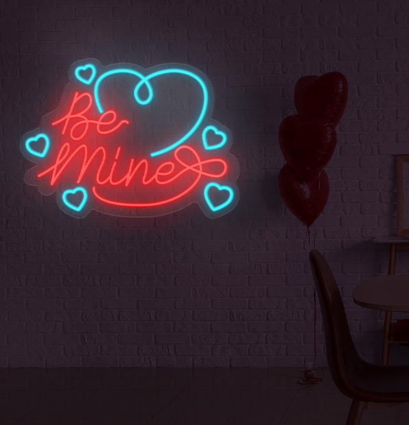 Be Mine Valentines Day Neon Sign