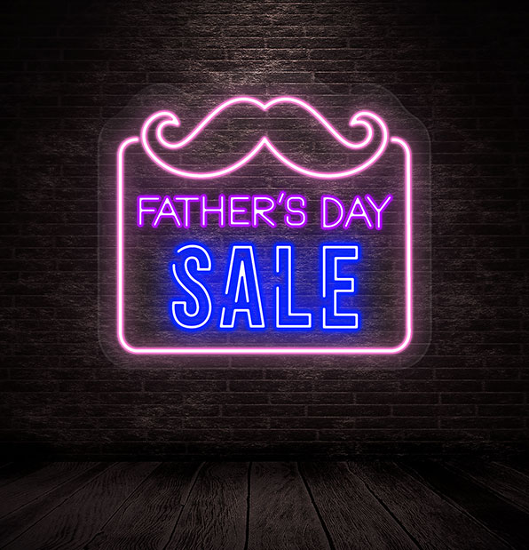 Father's Day Sale Neon Sign