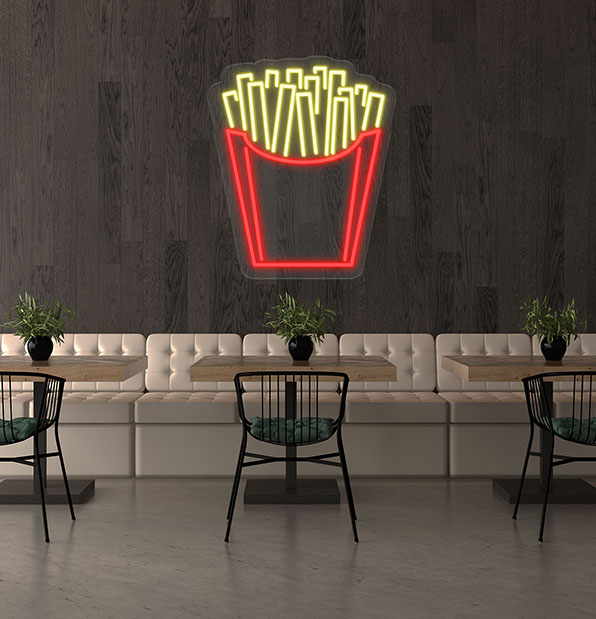 French Fries Neon Sign