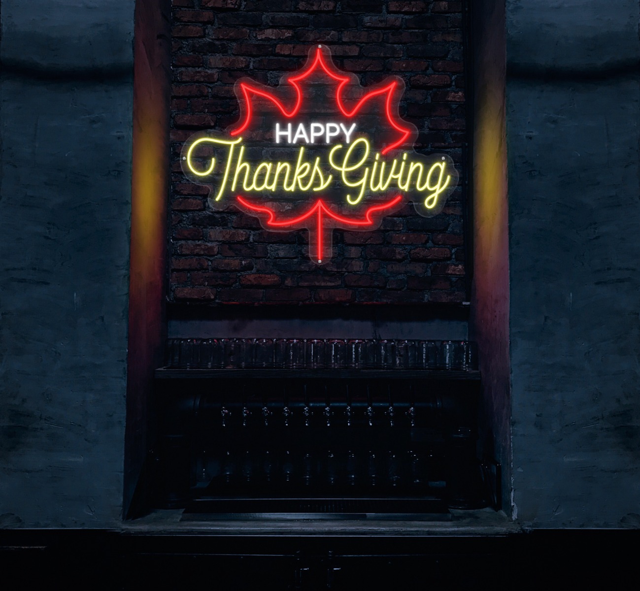 Happy Thanksgiving Neon Sign