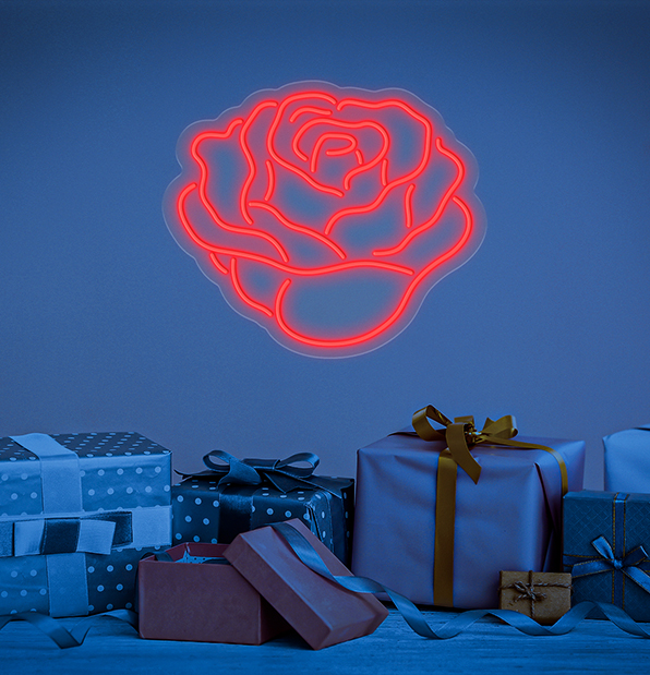 Red Rose Neon Sign